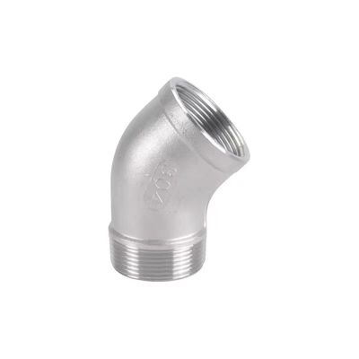 ODM Supported WZ 201 304 316L Pipe Fittings NPT Bspt Threading 45 Degree Female Elbow