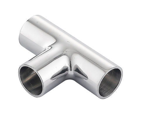 Custom Tee Tube Connector Stainless Steel 304 316 Tube Fittings Clamp Welding Equal