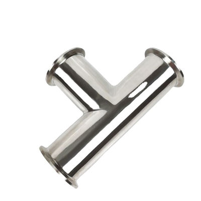 Custom Tee Tube Connector Stainless Steel 304 316 Tube Fittings Clamp Welding Equal