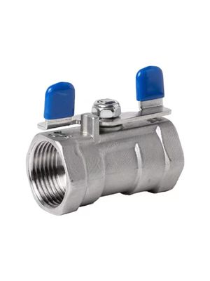 1/4''-4.0'' Stainless Steel 1PC Butterfly Handle Mini Ball Valve with Thread End NPT BSPT