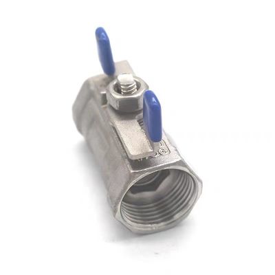 1/4''-4.0'' Stainless Steel 1PC Butterfly Handle Mini Ball Valve with Thread End NPT BSPT