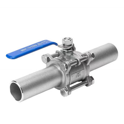 1000WOG PN16-PN64 Lever With Lock Manual Lengthening Butt Welded Ball Valve Q61F