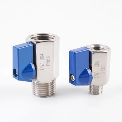 Equal Mini Ball Valve 1/8" WZ Stainless Steel 304 316 FF 1000PSI/PN63 Screw Manual
