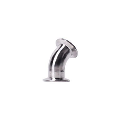 Stainless Steel 304 316 Pipe Fitting SR LR 90 Degrees 45 Degrees Street Welding Tri Clamp Elbow