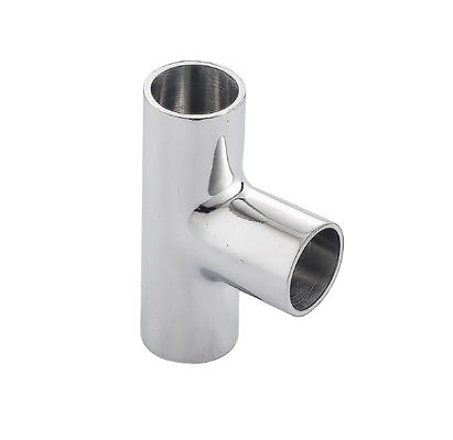 Sanitary Stainless Steel 304 316L Food Grade Pipe Connection Fittings Long Type Tee