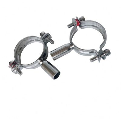 304 Stainless Steel Sanitary Pipe Support with Thread Connection Mirror Polished