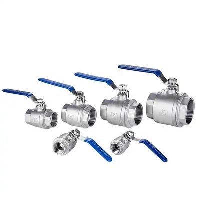 Custom SS 304 Ball Valve 3A DIN NPT BSPT BSPP Head Code Cylindrical Silver 2