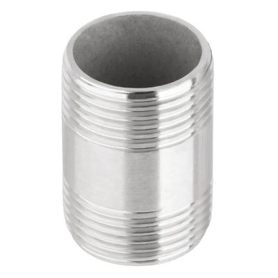 201 304 Stainless Steel Double Head External Thread Pipe Nipple for Customized Support