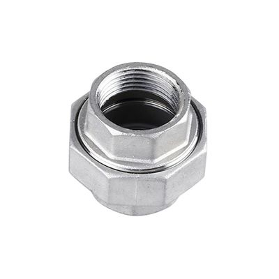 304 Stainless Steel Union Female Joint Pipe Transition Fittings for 0-10 BAR Pressure