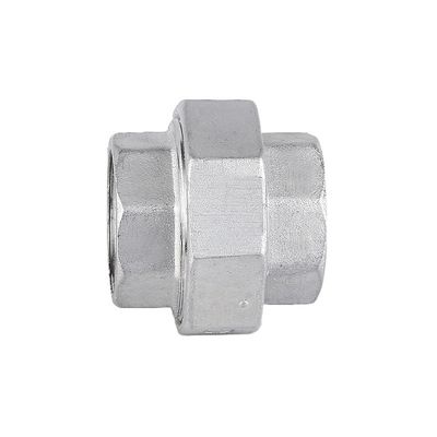 304 Stainless Steel Union Female Joint Pipe Transition Fittings for 0-10 BAR Pressure