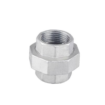304 Stainless Steel Union Female Joint Pipe Transition Fittings for 0-10 BAR Pressure