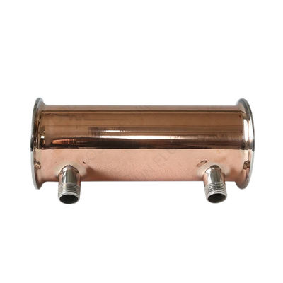 Cylindrical Head Code Stainless Steel 304 316 Tri Clamp Dephlegmator Reflux Condenser