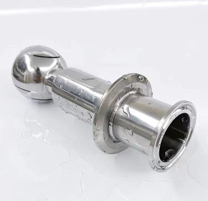 Sanitary Rotary Double Clamped CIP Spray Cleaning Ball for Food Grade Golf Ball Wash