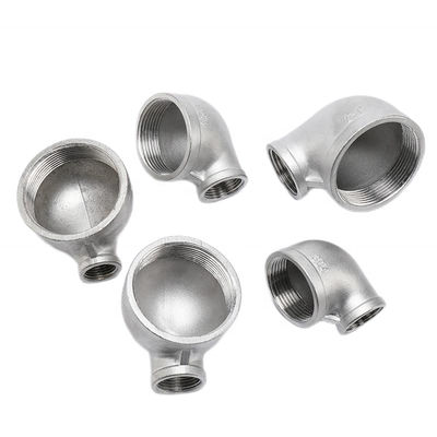 90 Degree Elbow Galvanized Malleable Iron/Stainless Steel 201 304 316 Pipe Fittings NPT BSPT BSPP