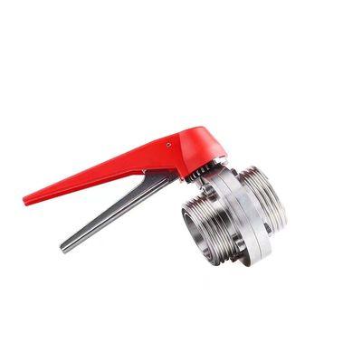 WZ Stainless Steel 304 316 316L Threaded Butterfly Valve Equal 1/8"--4" for DIN 3A SMS
