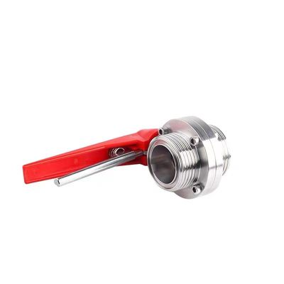 WZ Stainless Steel 304 316 316L Threaded Butterfly Valve Equal 1/8"--4" for DIN 3A SMS