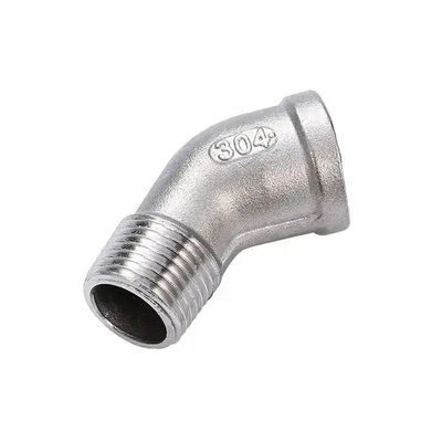 Stainless Steel 304 316 90 Degree Threaded Elbow Pipe Fittings for Plumbing Supplies