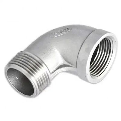 Stainless Steel 304 316 90 Degree Threaded Elbow Pipe Fittings for Plumbing Supplies