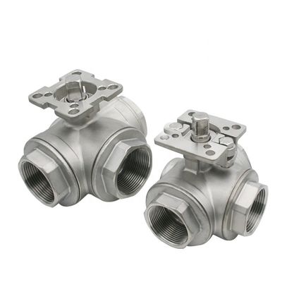 Industrial Three-way High Platform Water Valve with Stainless Steel Female Float Ball