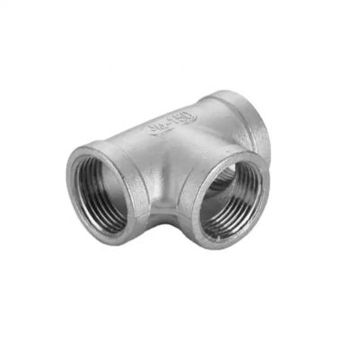 Stainless Steel 201 304 316 TEE Internal BSPT BSP Thread Equal Diameter Pipe Fittings