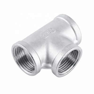 Stainless Steel 201 304 316 TEE Internal BSPT BSP Thread Equal Diameter Pipe Fittings