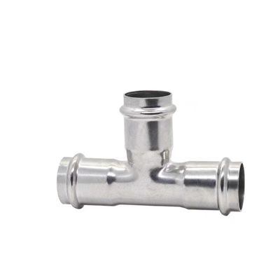 Thin-Wall Pressure Equal Diameter Tee in Stainless Steel 304 316 for Water Supply System