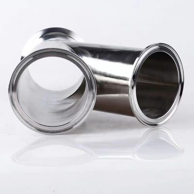 304 316 Y-Type Tri Clamp Tee 3 Way Pipe Fitting DIN SMS 3A with Welding Connection