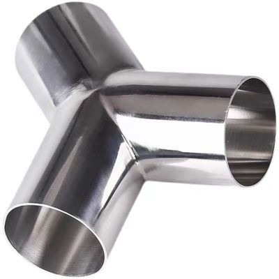 1/8"--4" Silver WZ DN50 SS304 316L Stainless Steel Sanitary Y type Tee Pipe Adapter