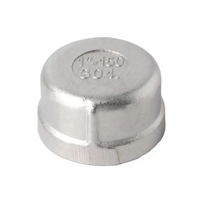 Female NPT BSPT BSP Threaded Round Cap for Industrial and Agricultural Applications