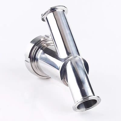 Sanitary 304 316L Stainless Steel Y Type Strainer Filter with DIN SMS SUS 3A Connection