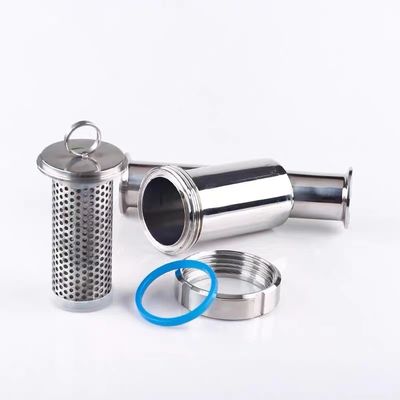 Sanitary 304 316L Stainless Steel Y Type Strainer Filter with DIN SMS SUS 3A Connection
