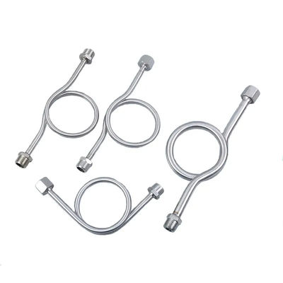 WZ Stainless Steel 1/2 Male to Female Pressure Gauge Ring Syphon for Pressure Gauges