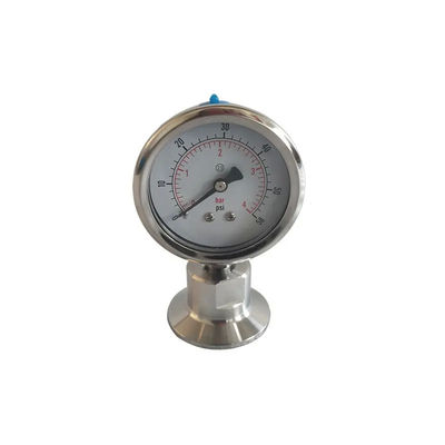 ANSI Standard 1.5inch Sanitary Vacuum Pressure Gauge with SS316 Tri Clamp Diaphragm Seal