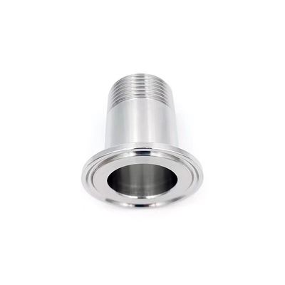 Square Head Code Sanitary Male Thread Ferrule Adapter for DIN/SMS/ISO/3A Standard