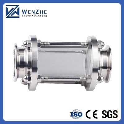 Sanitary Stainless Steel 304/316 Pipe Fittings Tri Clamp Straight Tubular Sight Class