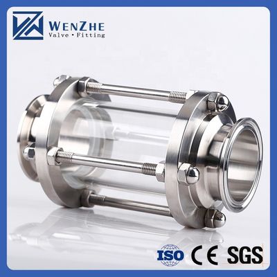 Sanitary Stainless Steel 304/316 Pipe Fittings Tri Clamp Straight Tubular Sight Class