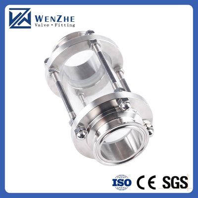 Sanitary Stainless Steel 304/316 Pipe Fittings Tri Clamp Straight Tubular Sight Class