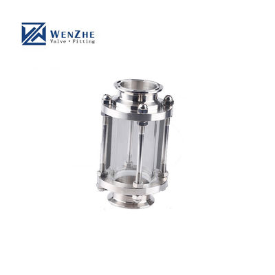 Sanitary Stainless Steel 304/316 Pipe Fittings Tri Clamp Straight Tubular Sight Class