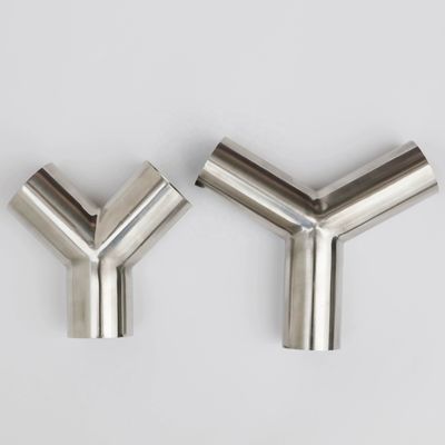 Guaranteed Stainless Steel304 316 Pipe Fitting 45degree Tee Y Type Tee with Equal Casting