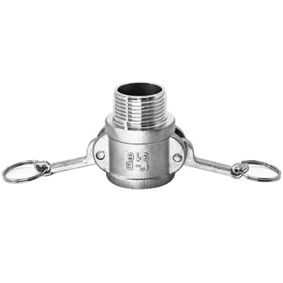 Customized SS304 316L Type B Camlock Quick Connectors for Water Gas Oil NPT BSP 1/4"-4