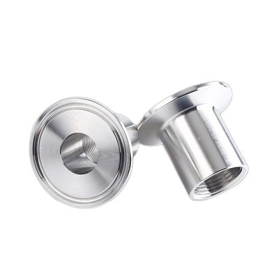 Tri Clamp Npt Bsp Pipe Fittings Male Thread Adapter/Coupling with Round Head Code SS304
