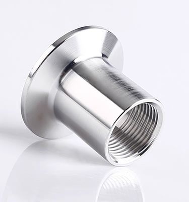 Tri Clamp Npt Bsp Pipe Fittings Male Thread Adapter/Coupling with Round Head Code SS304