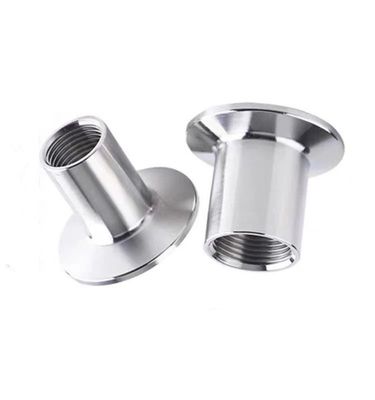 Tri Clamp Npt Bsp Pipe Fittings Male Thread Adapter/Coupling with Round Head Code SS304