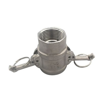 Customized SS 304 316 D type Camlock Quick Connectors for Water Gas Oil NPT BSP 1/4"-4