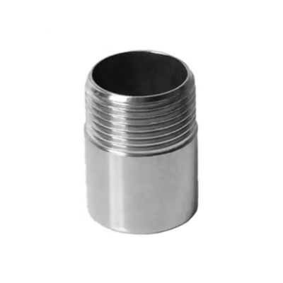 WZ SS304 Screw Thread Nipple 1/4''-4.0'' Silver G Threaded DN10 Non Standard Customizable