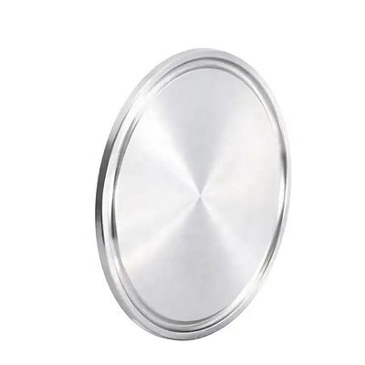 Customized Blind Plate 316 Stainless Steel Sanitary Chuck Clamp Plug Pipe Plug
