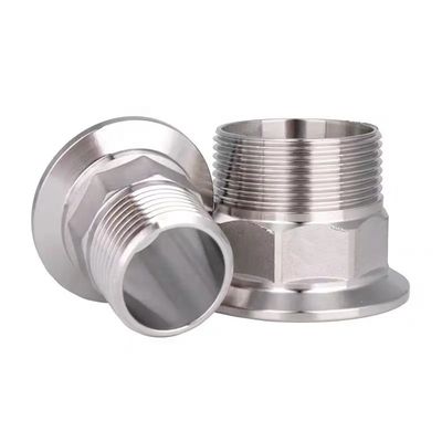 Sanitary Stainless Steel SS304/SS316L Tri Clamp Hex Nipple Thread Ferrule