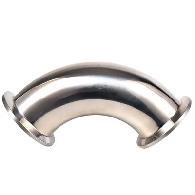 Stainless Steel Press Fitting 90 Degree Bend Clamped Pipe Elbows 3A DIN