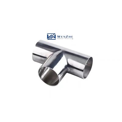 1/4''-4.0'' Size Sanitary Welding Tee Connector Pipe for Industrial SS304/316 Material
