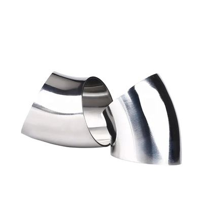 Sanitary Welding Connection Forged SS304 316L 45 Degree Elbow for Oil Water Gas Milk